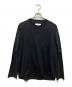 JIL SANDER（ジルサンダー）の古着「エンブロイダリーカットソー」｜ブラック