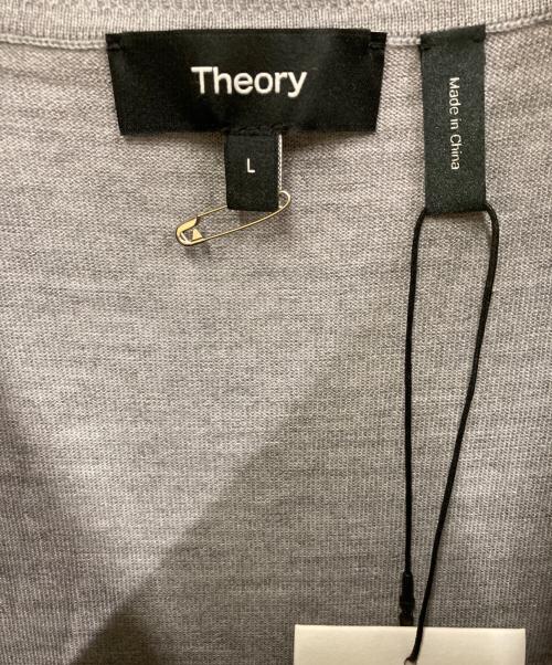 theory（セオリー）theory (セオリー) Regal Wool クルーネックセーター グレー サイズ:L 未使用品の古着・服飾アイテム