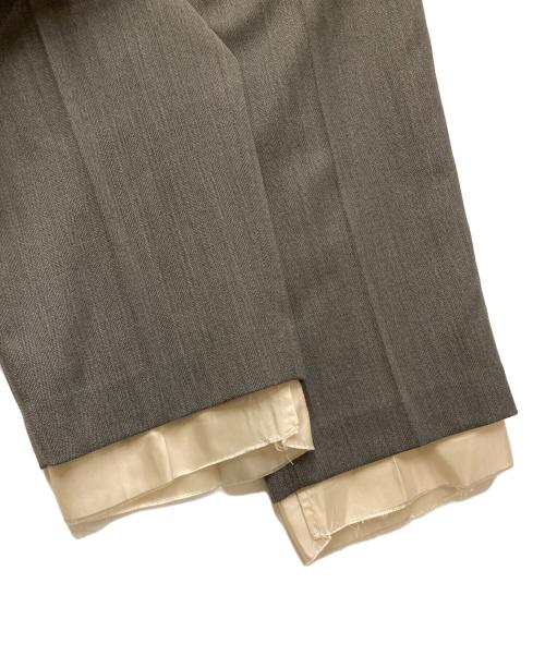 SUGARHILL（シュガーヒル）SUGARHILL (シュガーヒル) Raw-Edge Liner Tailored Slim Trousers グレー サイズ:3の古着・服飾アイテム