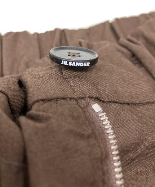 JIL SANDER（ジルサンダー）JIL SANDER (ジルサンダー) コットン イージーパンツ ブラウン サイズ:SIZE 46の古着・服飾アイテム
