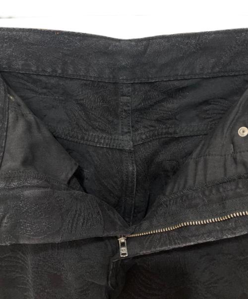BLUE MARBLE（ブルーマーブル）BLUE MARBLE (ブルーマーブル) DENIM JAQUARD BOOTCUT JEANS ブラック サイズ:31の古着・服飾アイテム