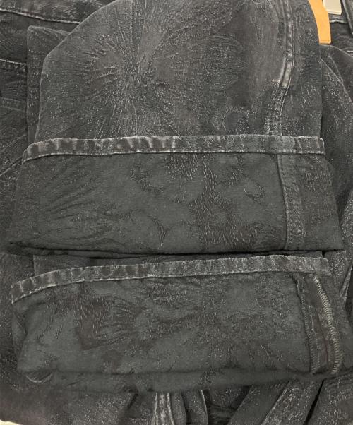 BLUE MARBLE（ブルーマーブル）BLUE MARBLE (ブルーマーブル) DENIM JAQUARD BOOTCUT JEANS ブラック サイズ:31の古着・服飾アイテム