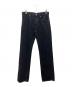 BLUE MARBLE（ブルーマーブル）の古着「DENIM JAQUARD BOOTCUT JEANS」｜ブラック