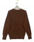 STUDIO NICHOLSON (スタジオ ニコルソン) NAVAL RIB 9GG SPLIT COLLAR RIB KNIT ブラウン サイズ:L：17000円