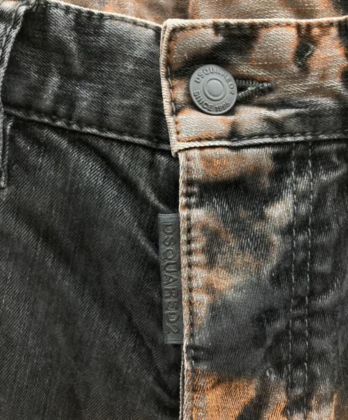 DSQUARED2（ディースクエアード）DSQUARED2 (ディースクエアード) Cool Guy Jean ブラック×オレンジ サイズ:44の古着・服飾アイテム