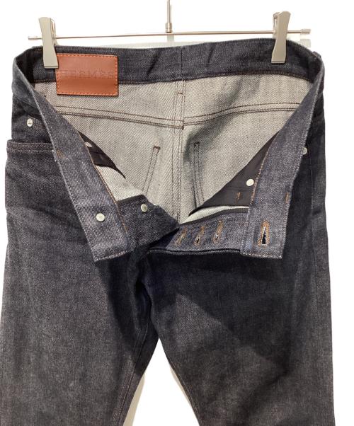 HERMES（エルメス）HERMES (エルメス) ウォッシュドデニムパンツ  インディゴ サイズ:42の古着・服飾アイテム