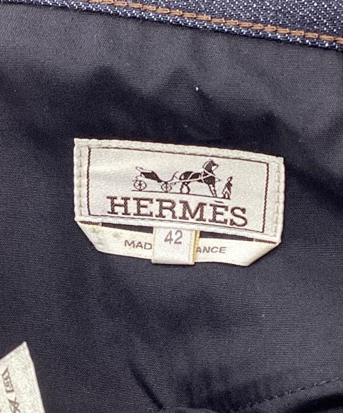 HERMES（エルメス）HERMES (エルメス) ウォッシュドデニムパンツ  インディゴ サイズ:42の古着・服飾アイテム