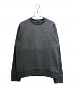 LOUIS VUITTONルイ ヴィトン）の古着「Damier Spread Printed Sweatshirt RM222M IHN HNY11W」｜グレー