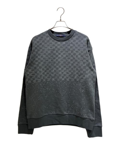 LOUIS VUITTON（ルイ ヴィトン）LOUIS VUITTON (ルイ ヴィトン) Damier Spread Printed Sweatshirt RM222M IHN HNY11W グレー サイズ:L 未使用品の古着・服飾アイテム