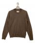 Maison Margiela（メゾンマルジェラ）の古着「エルボーパッチクルーネックニット」｜ブラウン