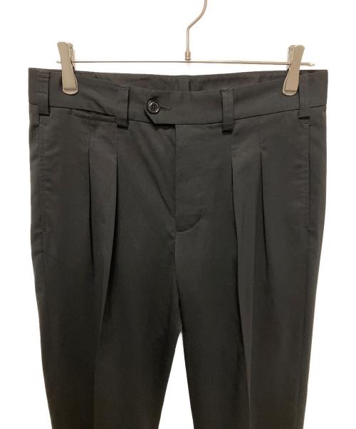 MONCLER（モンクレール）MONCLER (モンクレール) ロゴワッペンスラックス ブラック サイズ:44の古着・服飾アイテム