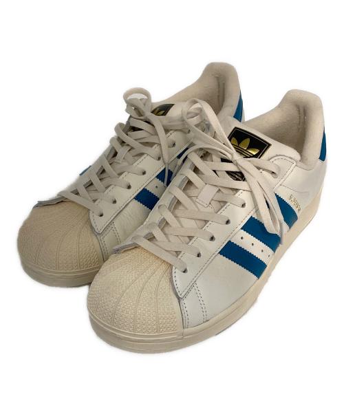 adidas Originals（アディダスオリジナル）adidas originals (アディダスオリジナル) SUPERSTAR II アイボリー×ブルー サイズ:SIZE 27cmの古着・服飾アイテム
