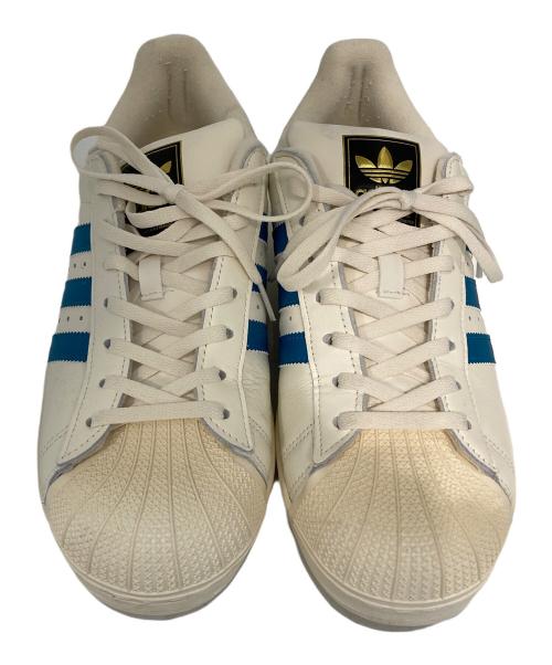 adidas Originals（アディダスオリジナル）adidas originals (アディダスオリジナル) SUPERSTAR II アイボリー×ブルー サイズ:SIZE 27cmの古着・服飾アイテム