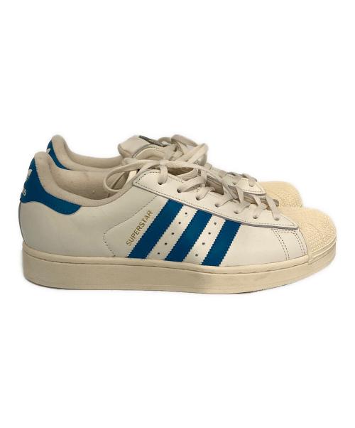 adidas Originals（アディダスオリジナル）adidas originals (アディダスオリジナル) SUPERSTAR II アイボリー×ブルー サイズ:SIZE 27cmの古着・服飾アイテム