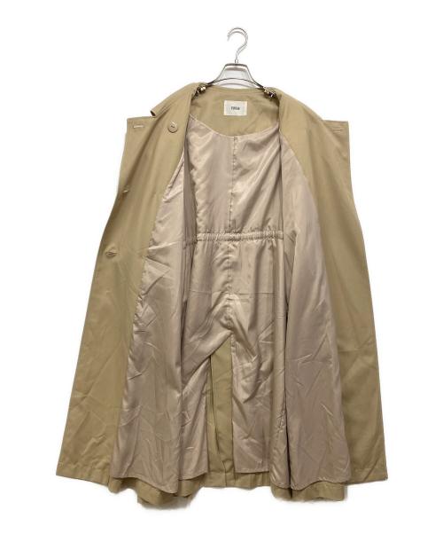 furfur（ファーファー）FURFUR (ファーファー) ビッグカラートレンチコート ベージュ サイズ:Fの古着・服飾アイテム