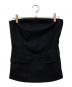 HYKE（ハイク）の古着「VIYELLA STRAPLESS TOP」｜ブラック