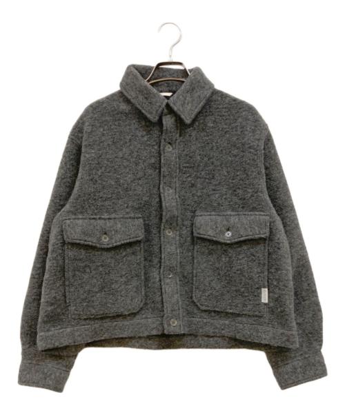 nanamica（ナナミカ）nanamica (ナナミカ) WINDSTOPPER Sliver Knit Jacket グレーの古着・服飾アイテム