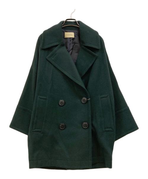 Curensology（カレンソロジー）Curensology (カレンソロジー) メルトンコクーンピーコート グリーン サイズ:F 未使用品の古着・服飾アイテム