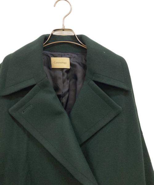 Curensology（カレンソロジー）Curensology (カレンソロジー) メルトンコクーンピーコート グリーン サイズ:F 未使用品の古着・服飾アイテム