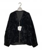 STUNNING LUREスタニングルアー）の古着「シアーベルベットブルゾン」｜ブラック