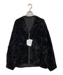 STUNNING LURE（スタニングルアー）の古着「シアーベルベットブルゾン」｜ブラック