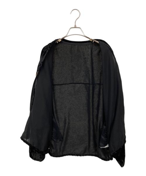 STUNNING LURE（スタニングルアー）STUNNING LURE (スタニングルアー) シアーベルベットブルゾン ブラック サイズ:M 未使用品の古着・服飾アイテム