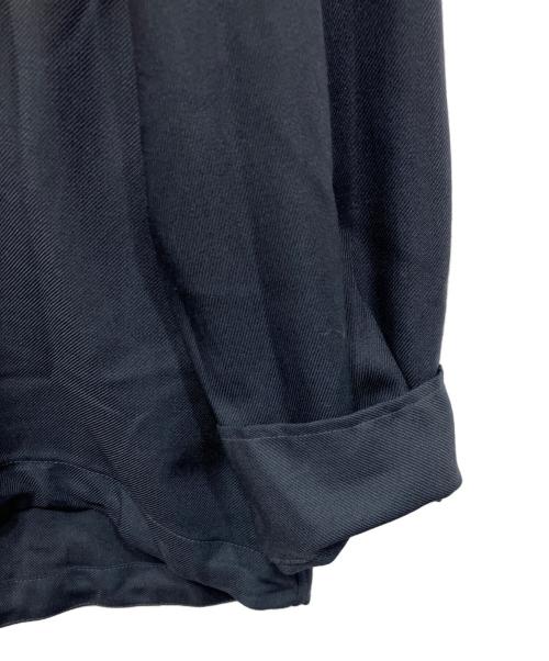 Spick and Span（スピック＆スパン）Spick and Span (スピック＆スパン) ウールライクヘムギャザーシャツ ネイビー サイズ:Freeの古着・服飾アイテム