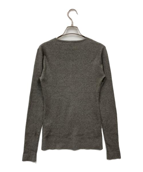 STUNNING LURE（スタニングルアー）STUNNING LURE (スタニングルアー) ｒヤクコットンリブカーディガン グレー サイズ:M 未使用品の古着・服飾アイテム