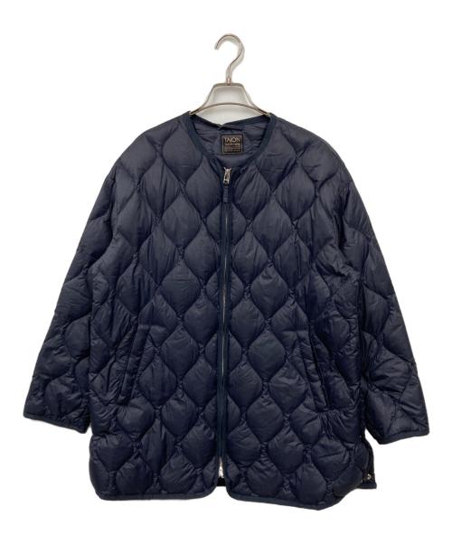 TAION（タイオン）TAION (タイオン) Wジップ キルティングダウンコート ネイビー サイズ:表記なしの古着・服飾アイテム