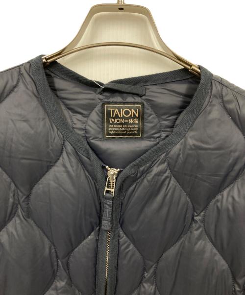 TAION（タイオン）TAION (タイオン) Wジップ キルティングダウンコート ネイビー サイズ:表記なしの古着・服飾アイテム