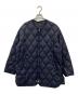 TAION（タイオン）の古着「Wジップ キルティングダウンコート」｜ネイビー