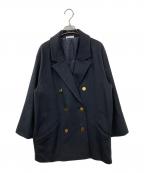 EVERYDAY I LIKE.エヴリデイ アイ ライク）の古着「Short Double コート」｜ネイビー