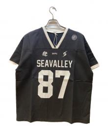SEA（シー）の古着「SEAVALLEY ユニフォーム TEE」｜ブラック×ホワイト