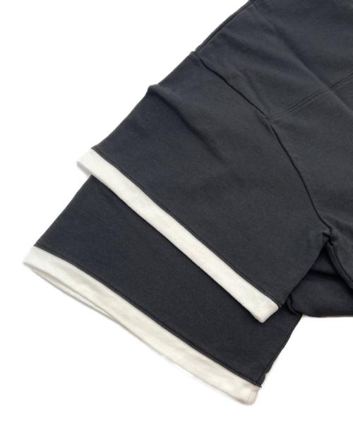 SEA（シー）SEA (シー) SEAVALLEY ユニフォーム TEE ブラック×ホワイト サイズ:Mの古着・服飾アイテム