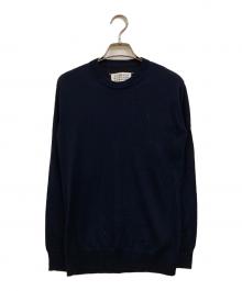 Maison Margiela（メゾンマルジェラ）の古着「ウールクルーネックニット」｜ネイビー