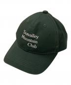 SEAシー）の古着「Seavalley Mountain Club 刺繍キャップ」｜グリーン