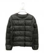 Pyrenexピレネックス）の古着「ノーカラーダウンジャケット」｜ブラック