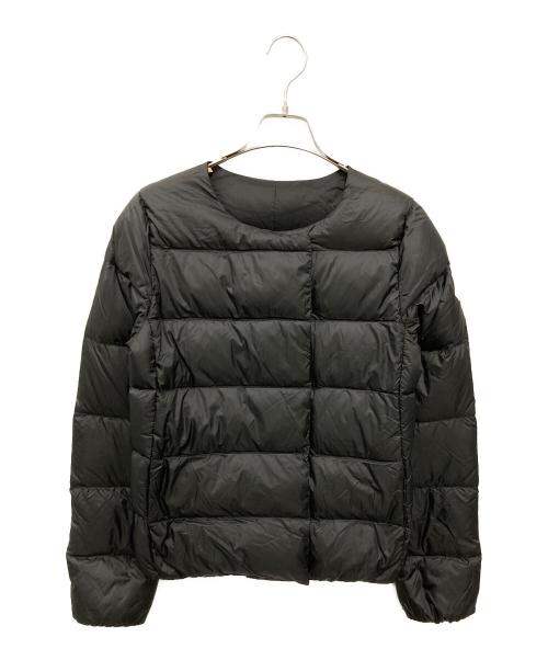 Pyrenex（ピレネックス）Pyrenex (ピレネックス) ノーカラーダウンジャケット ブラック サイズ:38の古着・服飾アイテム