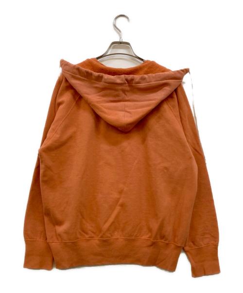 WAREHOUSE&Co.（ウェアハウス）WAREHOUSE&Co. (ウェアハウス) BEAMS BOY (ビームスボーイ) セコハン 後付け フーディー オレンジ サイズ:Ｍの古着・服飾アイテム