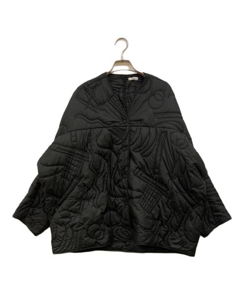 manipuri（マニプリ）manipuri (マニプリ) ノーカラーキルティングジャケット ブラック サイズ:Fの古着・服飾アイテム