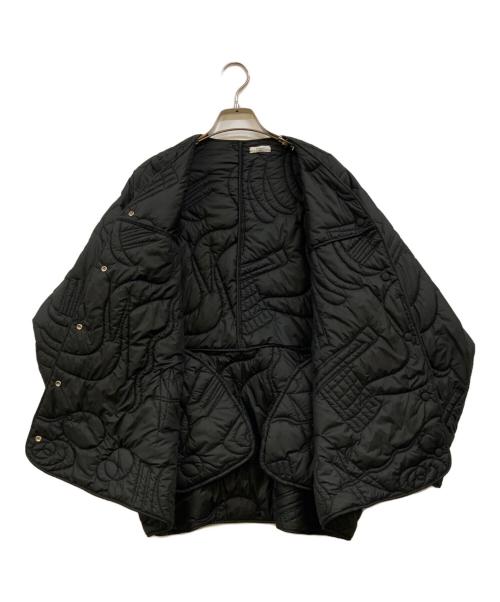 manipuri（マニプリ）manipuri (マニプリ) ノーカラーキルティングジャケット ブラック サイズ:Fの古着・服飾アイテム