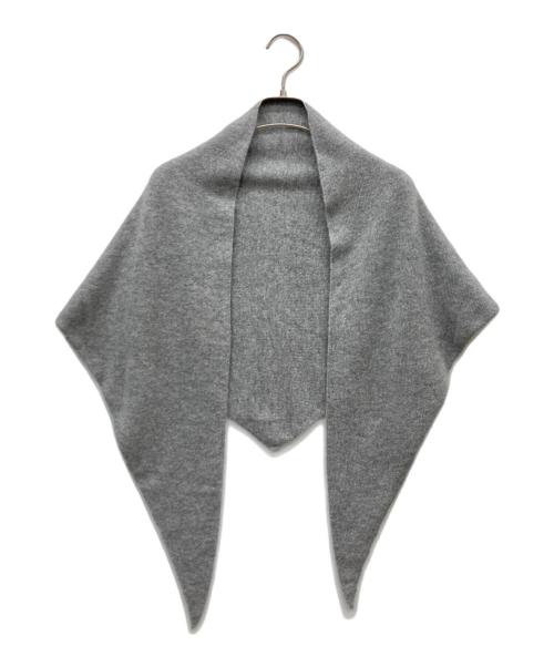 ASAUCE MELER（アソースメレ）ASAUCE MELER (アソースメレ) カシミヤトライアングルストール グレー サイズ:-の古着・服飾アイテム