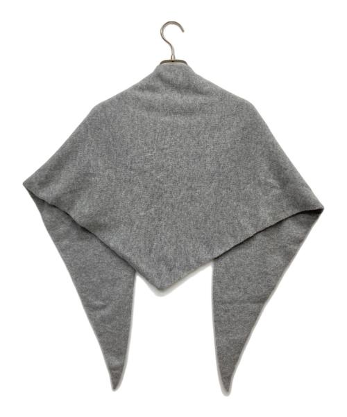 ASAUCE MELER（アソースメレ）ASAUCE MELER (アソースメレ) カシミヤトライアングルストール グレー サイズ:-の古着・服飾アイテム
