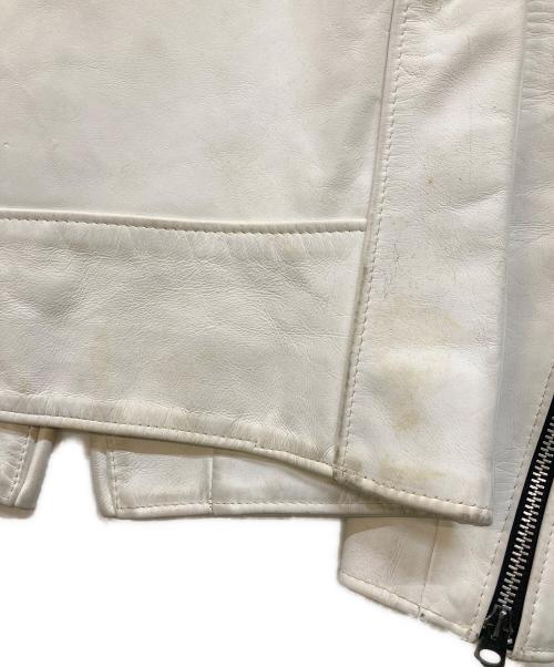 Schott（ショット）Schott (ショット) 641XX カウハイド シングルライダースジャケット ホワイト サイズ:34の古着・服飾アイテム