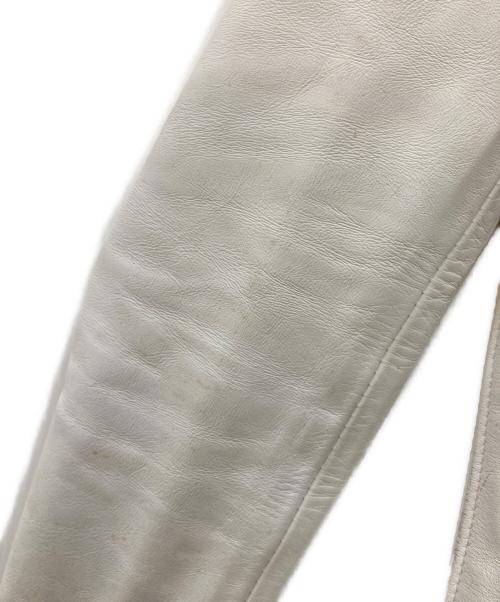 Schott（ショット）Schott (ショット) 641XX カウハイド シングルライダースジャケット ホワイト サイズ:34の古着・服飾アイテム