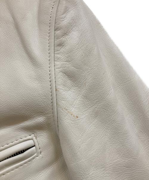 Schott（ショット）Schott (ショット) 641XX カウハイド シングルライダースジャケット ホワイト サイズ:34の古着・服飾アイテム