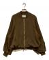 chignon（シニヨン）の古着「サテンボリュームブルゾン」｜ブラウン