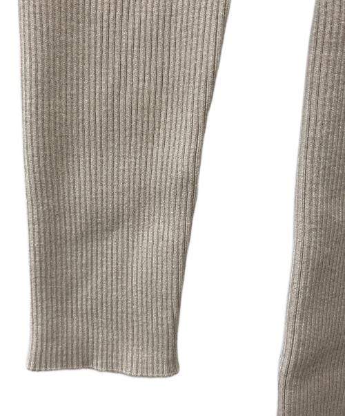 Noble（ノーブル）Noble (ノーブル) RY/PL リブハイネックロングワンピース ベージュ サイズ:36　の古着・服飾アイテム