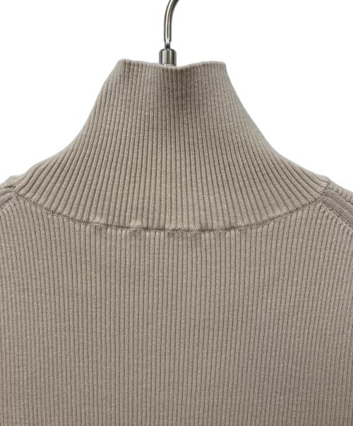Noble（ノーブル）Noble (ノーブル) RY/PL リブハイネックロングワンピース ベージュ サイズ:36　の古着・服飾アイテム
