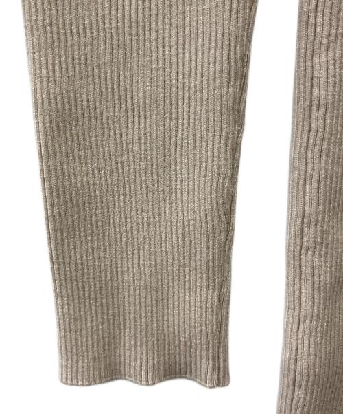 Noble（ノーブル）Noble (ノーブル) RY/PL リブハイネックロングワンピース ベージュ サイズ:36　の古着・服飾アイテム